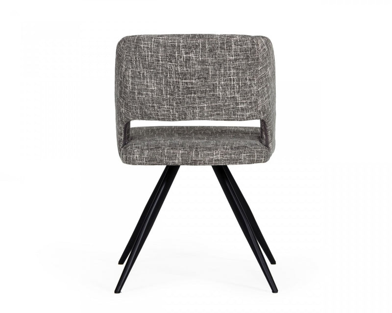 Modrest Palmer - Modern Grey Fabric Dining Chair (Set of 2)