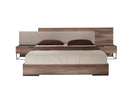 Nova Domus Matteo - Italian Modern Walnut & Fabric Bed