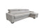 Estro Salotti Sacha - Modern Leather Reversible Sectional Sofa Bed with Storage