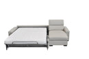 Estro Salotti Sacha - Modern Leather Reversible Sectional Sofa Bed with Storage