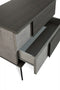 Nova Domus Palermo Italian Modern Faux Concrete & Grey Bedroom Set
