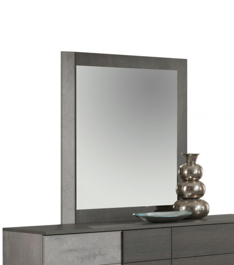 Nova Domus Palermo Italian Modern Faux Concrete & Grey Bedroom Set