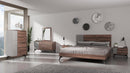 Nova Domus Palermo - Italian Modern Faux Concrete & Noce Bodrum Bedroom Set