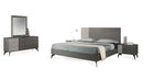 Nova Domus Palermo Italian Modern Faux Concrete & Grey Bedroom Set