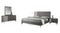 Nova Domus Palermo Italian Modern Faux Concrete & Grey Bedroom Set
