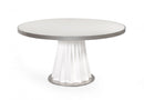 Modrest Cabaret Modern White Round Dining Table