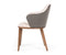 Modrest Megan Modern Beige & Grey Dining Chair