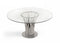 Modrest Paxton - Modern Round Glass & Stainless Steel Dining Table