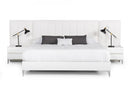 Nova Domus Angela - Italian Modern White Eco Leather Bed