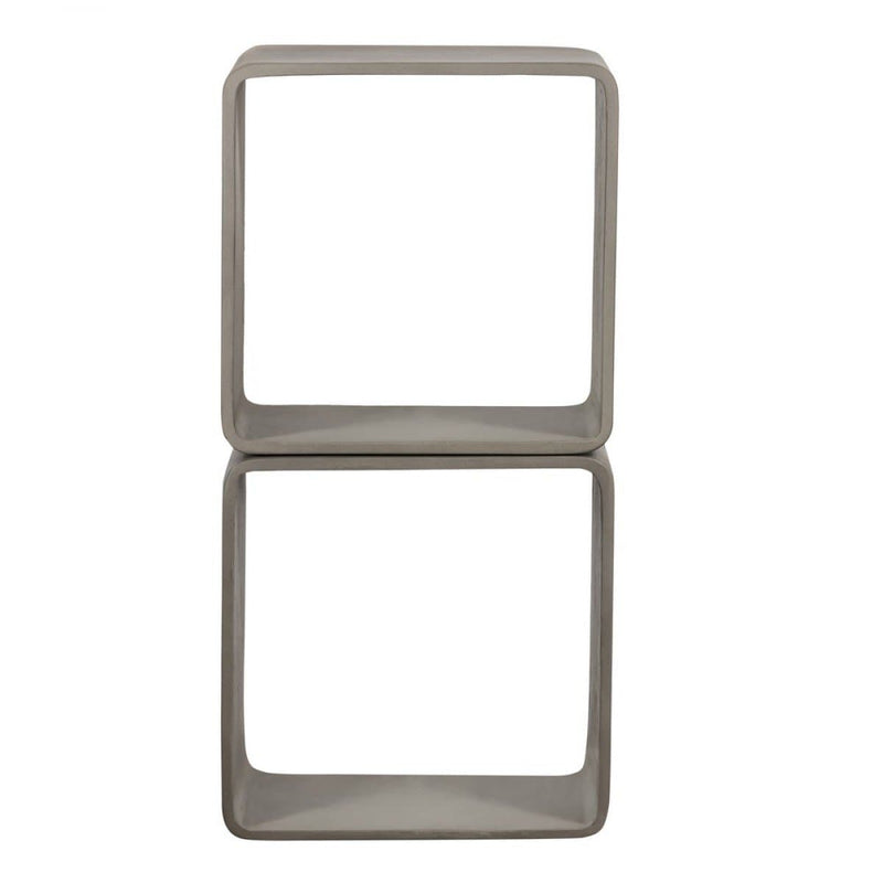 Modrest Pickens - Modern Grey Concrete Cube Shelf