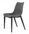 Modrest Frasier - Modern Grey Eco-Leather Dining Chair (Set of 2 )