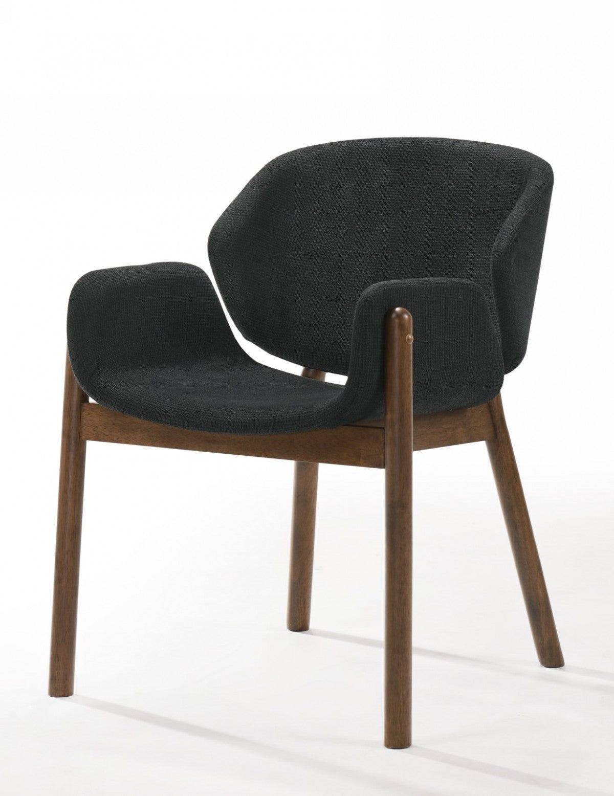 Modrest Jozy - Modern Grey & Walnut Dining Chair (Set of 2)