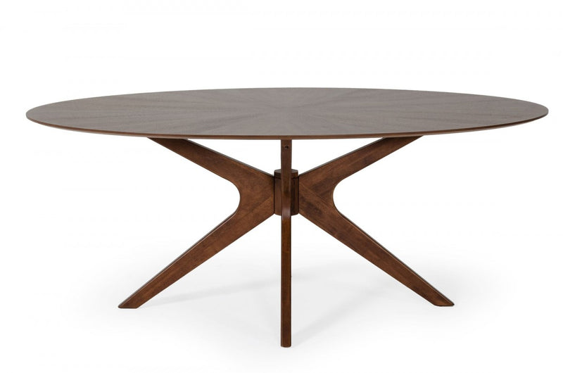 Modrest Channa - Modern Walnut Dining Table