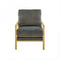 Divani Casa Bayside - Modern Grey Fabric Accent Chair