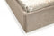 Modrest Moontide - Eastern King Glam Beige Velvet and Brushed Brass Bed