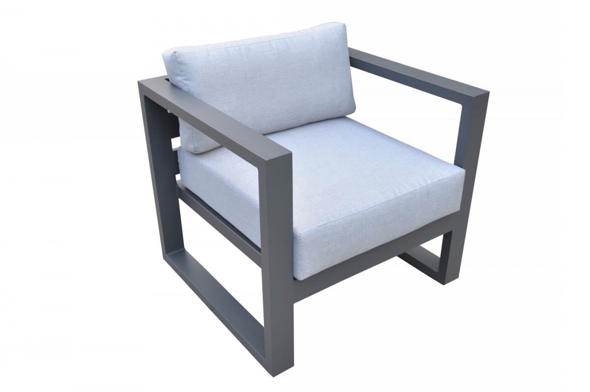 Renava Weber - Modern Outdoor Grey & Black Sofa Set