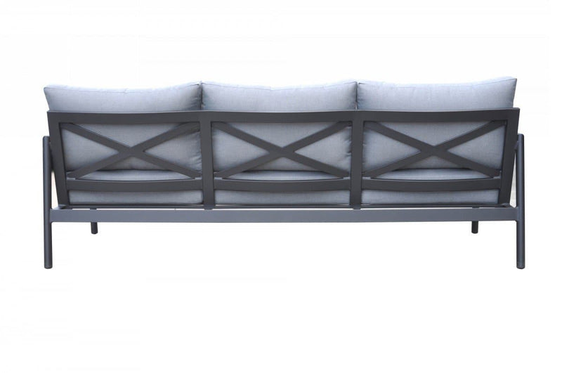 Renava Kiowa - Modern Outdoor Grey & Black Sofa Set