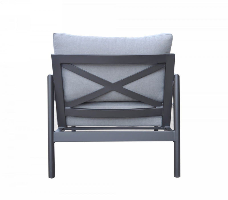 Renava Kiowa - Modern Outdoor Grey & Black Sofa Set