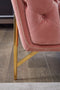 Divani Casa Aiken - Modern Salmon Velvet Sofa