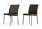 Modrest Maggie - Modern Black and Brown Dining Chair (Set of 2)