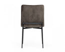 Modrest Maggie - Modern Black and Brown Dining Chair (Set of 2)