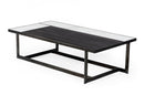 Modrest Fargo - Modern Ceramic & Grey Walnut Coffee Table  by Hollywood Glam