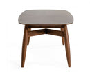 Modrest Ackley - Modern Walnut Rectangular Dining Table