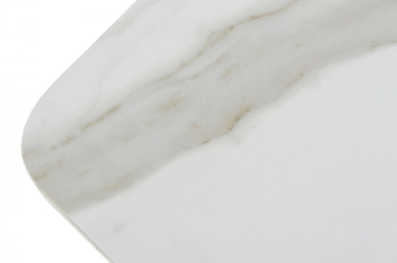 Modrest Encanto - Modern White Ceramic Dining Table