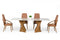 Modrest Cadence - Modern Walnut & Marble Dining Table