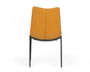 Modrest Hubbell - Industrial Tan Eco-Leather Dining Chair (Set of 2)