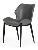 Modrest Instone - Industrial Grey Eco-Leather Dining Chair (Set of 2)