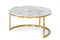 Modrest Jenkin - Modern Gold and Marble Coffee Table Set  by Hollywood Glam