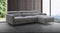 Divani Casa Lupita - Modern Grey Fabric Right Facing Sectional Sofa