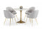 Modrest Collins - Glam White Marble & Gold Dining Table