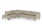 Divani Casa Sherry - Modern Cognac Leather Facing Sectional Sofa