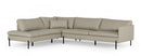 Divani Casa Sherry - Modern Cognac Leather Facing Sectional Sofa