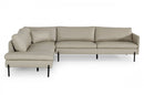 Divani Casa Sherry - Modern Cognac Leather Facing Sectional Sofa