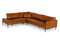 Divani Casa Sherry - Modern Cognac Leather Facing Sectional Sofa