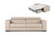 Coronelli Collezioni Icon - Modern Italian Leather Queen Size Sofa Bed