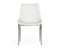 Modrest Frasier - Modern White Eco-Leather Dining Chair (Set of 2)