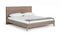 Nova Domus Boston - Modern Light Oak & Brushed Stainless Steel Bed