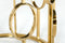 Modrest Filbert - Modern Smoked Glass & Champagne Gold Dining Table