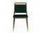 Modrest Biscay - Modern Dark Green & Walnut Steel Dining Chair