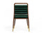 Modrest Biscay - Modern Dark Green & Walnut Steel Dining Chair