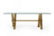 Modrest Dandy - Modern Golden & Glass Dining Table