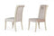 A&X Whitby - Transitional Off White & Glossy Champagne Dining Chair (Set of 2)