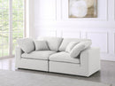 Serene 2 Piece Linen Fabric Modular Sofa