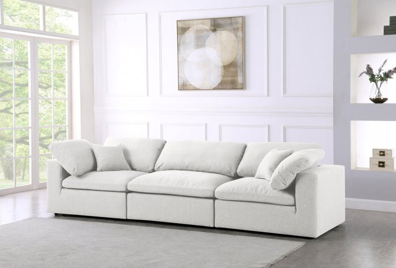 Cloud Serene 3 Piece Linen Fabric Modular Sofa
