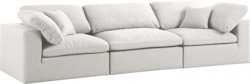 Cloud Serene 3 Piece Linen Fabric Modular Sofa