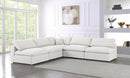 Serene 5 Piece Linen Deluxe Modular Overstuffed Sectional